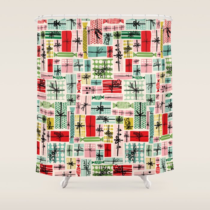 Favorite gift wrapped Shower Curtain Gallery Image 1