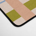 Gingham Pattern - green, blue and orange colors Desk Mat Gallery Image 4