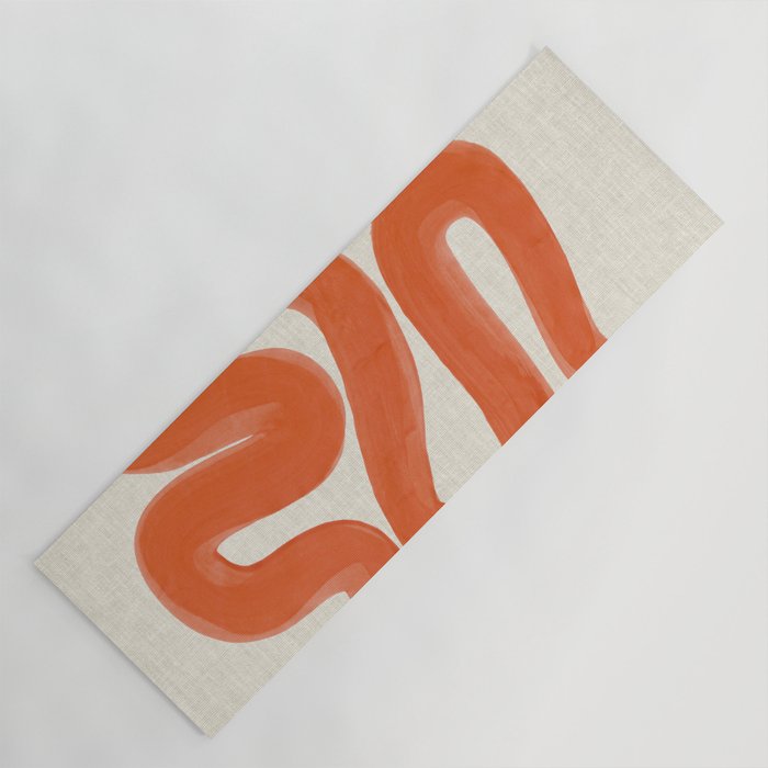 Orange Amazon River Yoga Mat Gallery Image 1