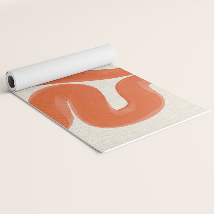 Orange Amazon River Yoga Mat Gallery Image 2