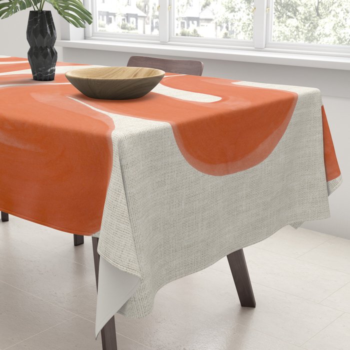 Orange Amazon River Tablecloth Gallery Image 3