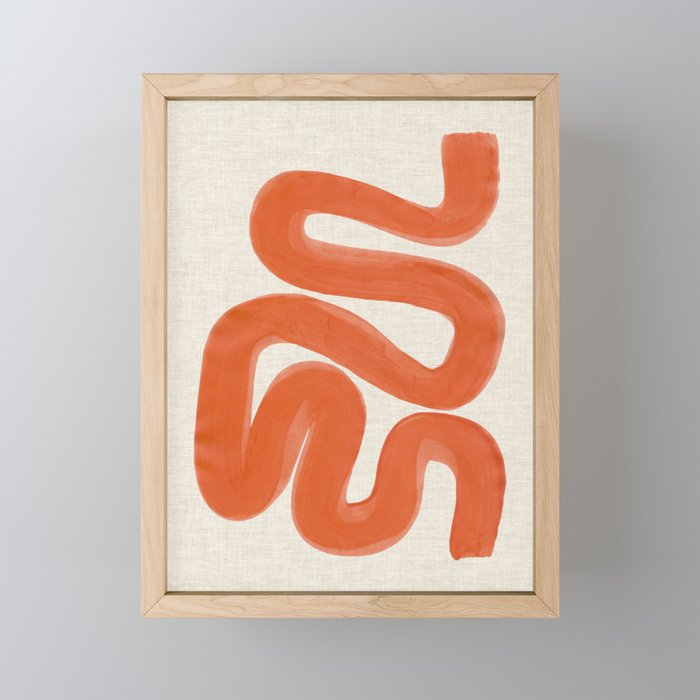 Orange Amazon River Mini Art Print Gallery Image 1