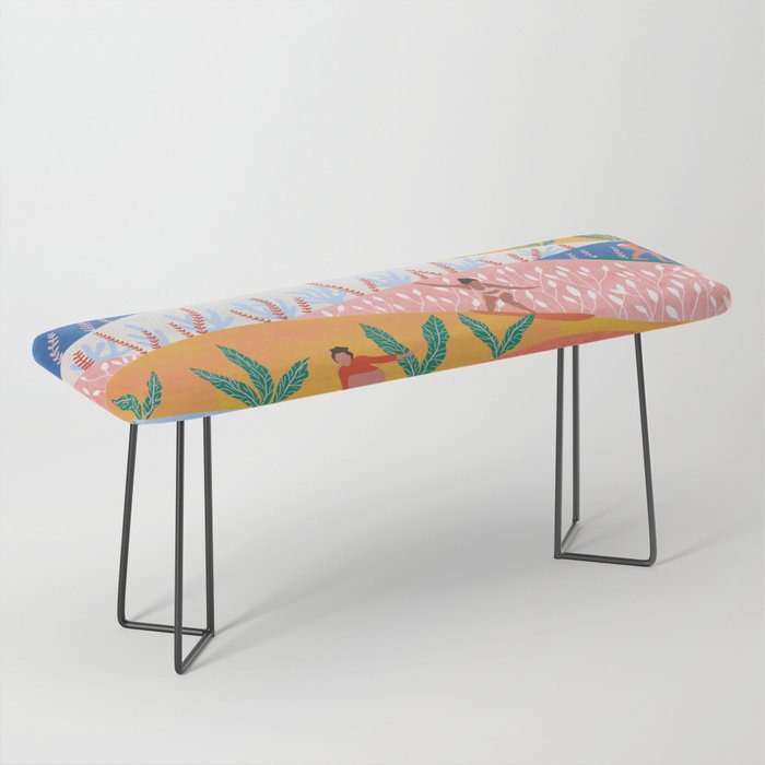 Surfer Girls Bench Gallery Image 1