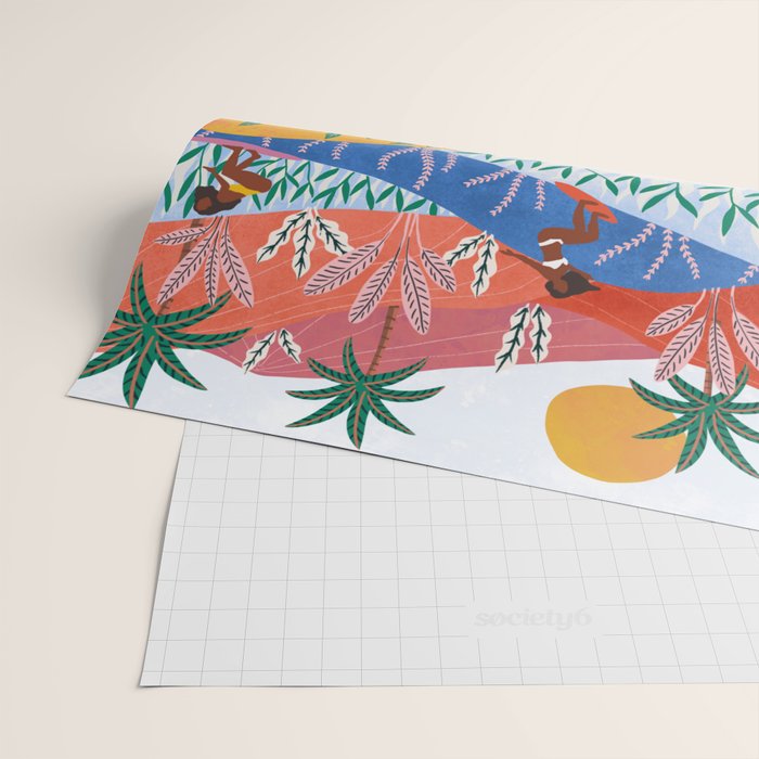 Surfer Girls Wrapping Paper Gallery Image 2