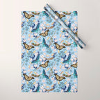 Springtime Flutter Bliss Wrapping Paper Gallery Image 1