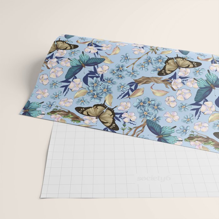 Springtime Flutter Bliss Wrapping Paper Gallery Image 2