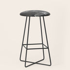 Film Reel Patent - Classic Cinema Art - Black Chalkboard Stool Gallery Image 1
