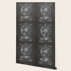Film Reel Patent - Classic Cinema Art - Black Chalkboard Wallpaper Gallery Image 2