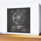 Film Reel Patent - Classic Cinema Art - Black Chalkboard Wall Mural Gallery Image 2