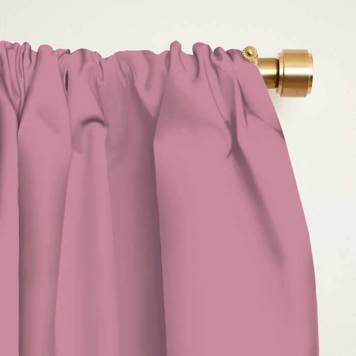 Elegant Burgundy Teardrop Pattern on Mauve Window Curtain Gallery Image 2