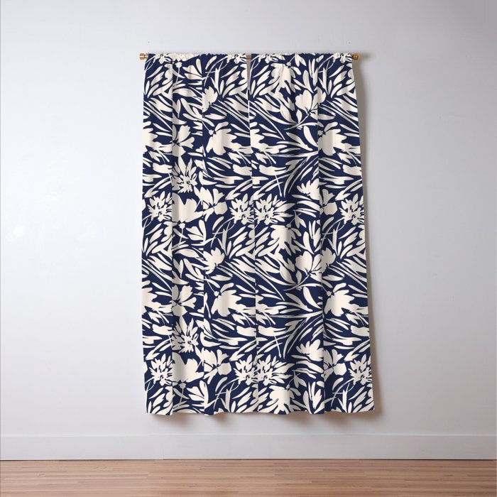 Wild floral strokes I Window Curtain Gallery Image 3