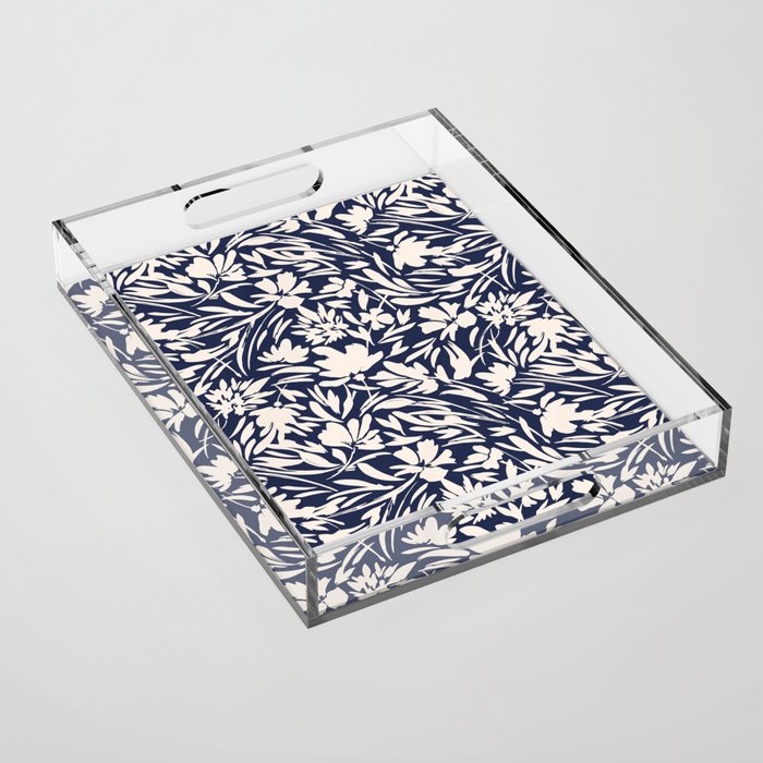 Wild floral strokes I Acrylic Tray Gallery Image 1