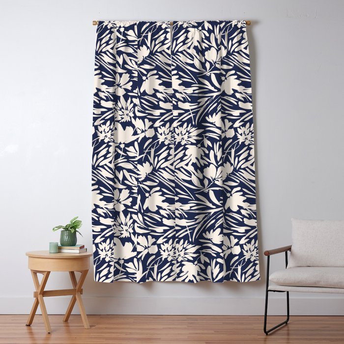 Wild floral strokes I Window Curtain Gallery Image 5