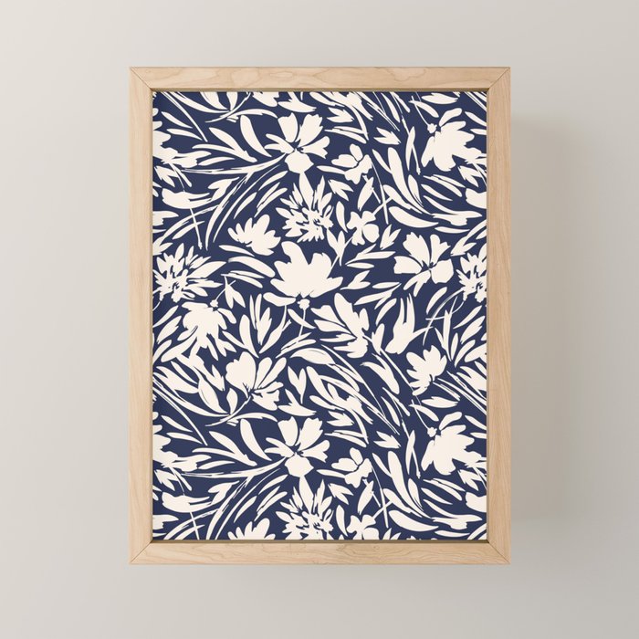 Wild floral strokes I Mini Art Print Gallery Image 1