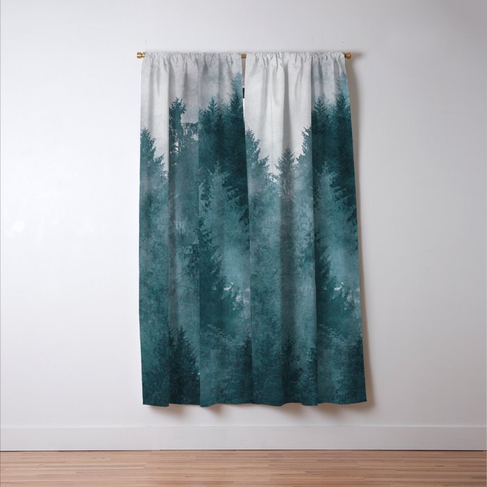 Foggy Forest 4 Window Curtain Gallery Image 3