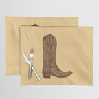 Brown Cowgirl Boot Placemat Gallery Image 1