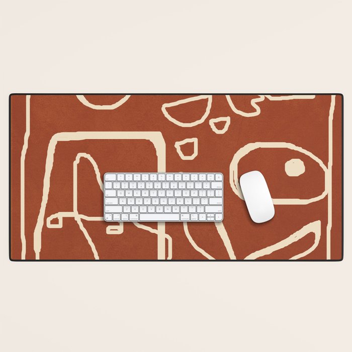 Paleolithic Abstract Art 1 Desk Mat Gallery Image 1