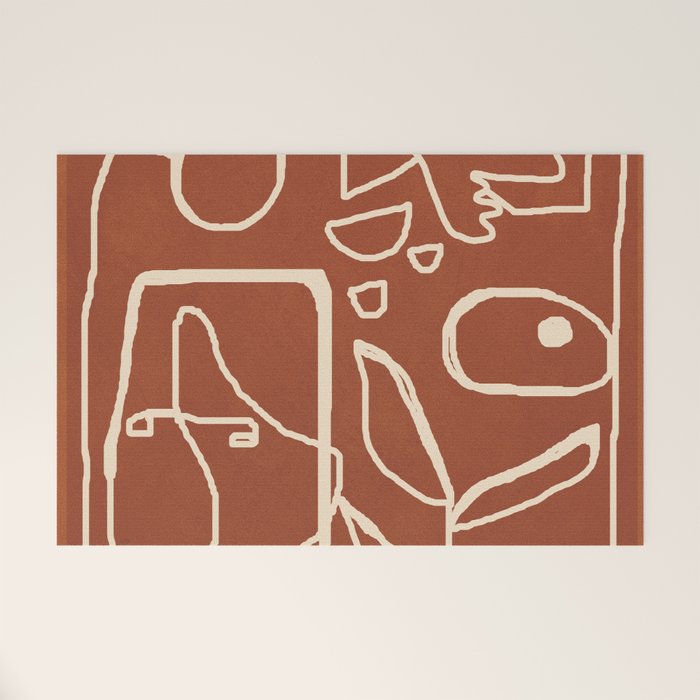 Paleolithic Abstract Art 1 Welcome Mat Gallery Image 1