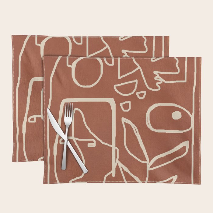 Paleolithic Abstract Art 1 Placemat Gallery Image 1