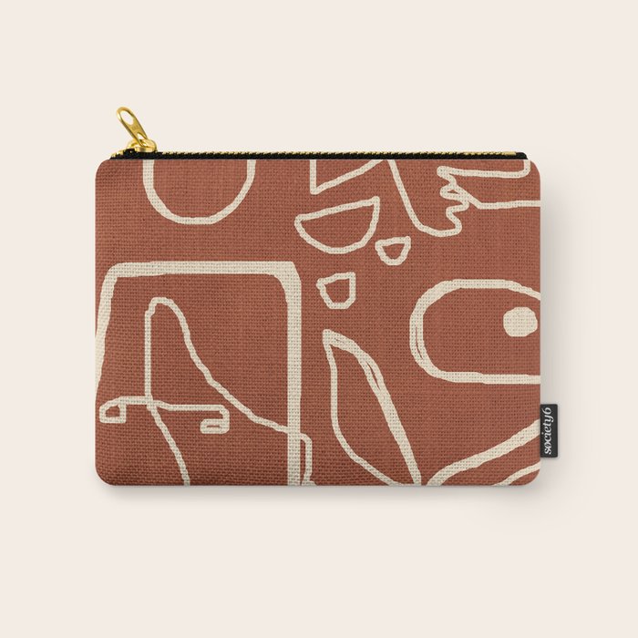 Paleolithic Abstract Art 1 Carry All Pouch Gallery Image 1