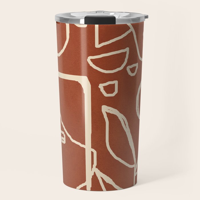 Paleolithic Abstract Art 1 Travel Mug Gallery Image 1