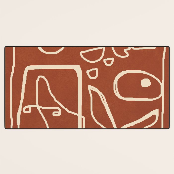 Paleolithic Abstract Art 1 Desk Mat Gallery Image 3