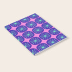 Mid Century Modern Atomic Dots Retro Pattern Purple Pink Notebook Gallery Image 2