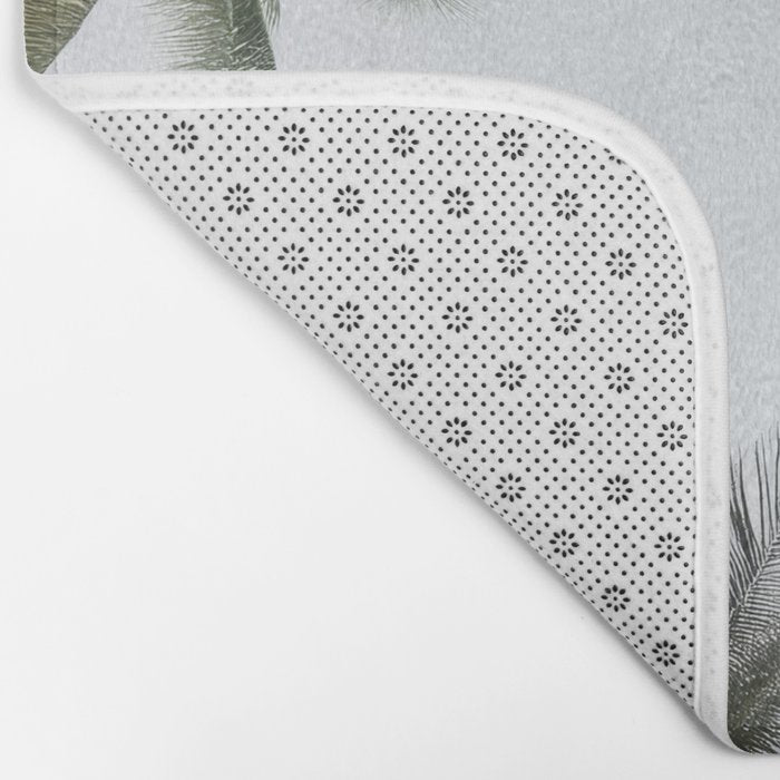 Palm Canopy - Minimal Tropical Wall Art Bath Mat Gallery Image 2