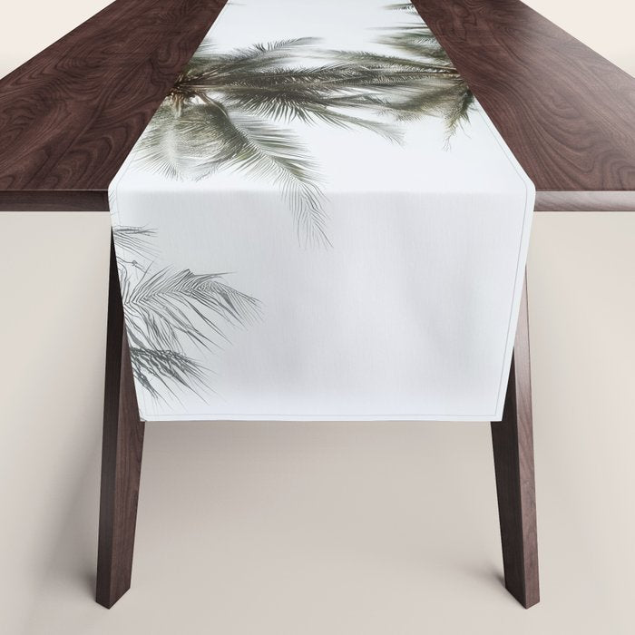 Palm Canopy - Minimal Tropical Wall Art Table Runner Gallery Image 1