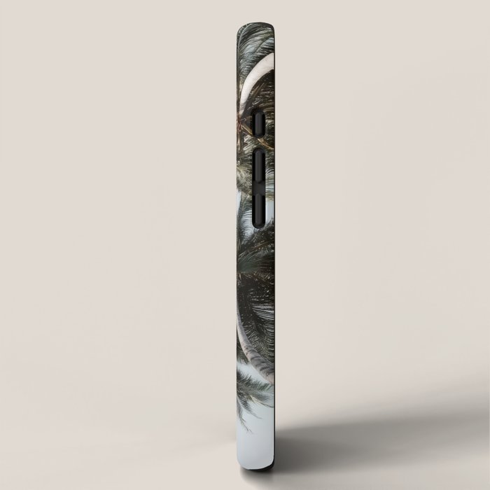 Palm Canopy - Minimal Tropical Wall Art iPhone Case Gallery Image 2