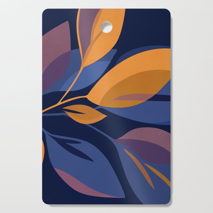 Scorpio Dark Abstract Botanical Cutting Board Gallery Image 1