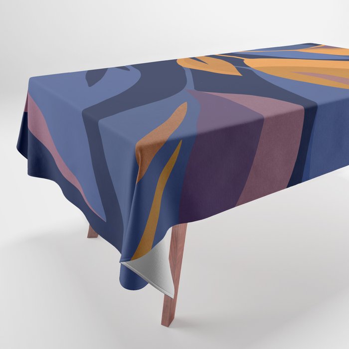 Scorpio Dark Abstract Botanical Tablecloth Gallery Image 1