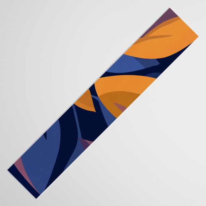 Scorpio Dark Abstract Botanical Table Runner Gallery Image 3