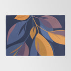 Scorpio Dark Abstract Botanical Rug Gallery Image 2