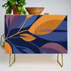 Scorpio Dark Abstract Botanical Credenza Gallery Image 1