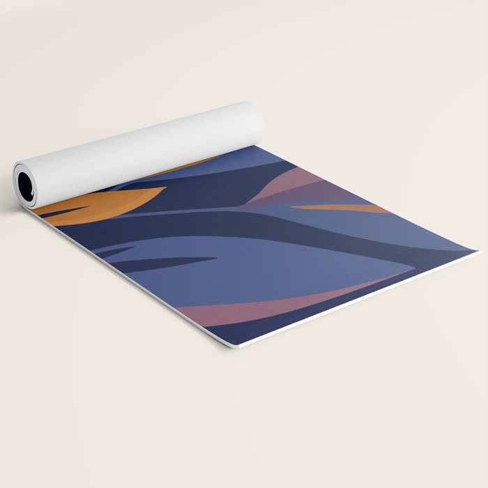 Scorpio Dark Abstract Botanical Yoga Mat Gallery Image 2