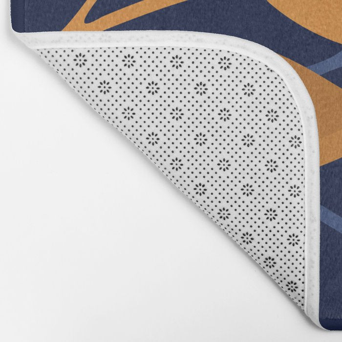 Scorpio Dark Abstract Botanical Bath Mat Gallery Image 2