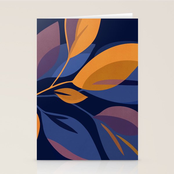 Scorpio Dark Abstract Botanical Stationery Card Gallery Image 2