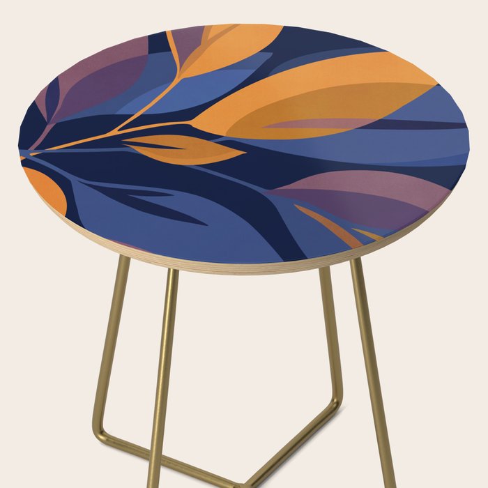 Scorpio Dark Abstract Botanical Side Table Gallery Image 2