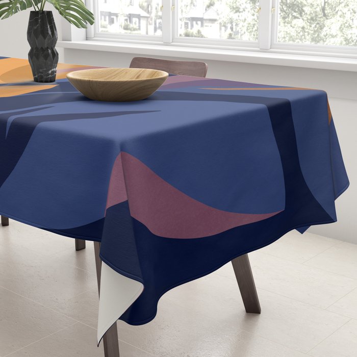Scorpio Dark Abstract Botanical Tablecloth Gallery Image 3