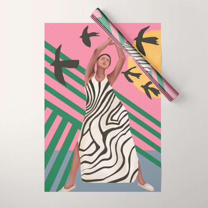 The Zebra Ate the Sun Wrapping Paper Gallery Image 1