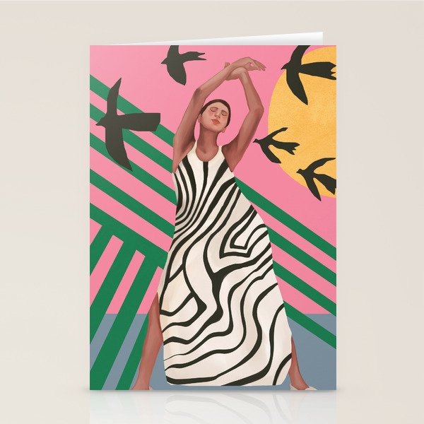 The Zebra Ate the Sun Stationery Card Gallery Image 1