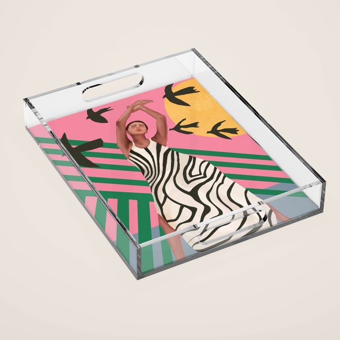 The Zebra Ate the Sun Acrylic Tray Gallery Image 1