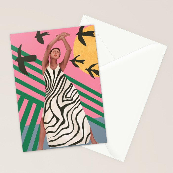 The Zebra Ate the Sun Stationery Card Gallery Image 2