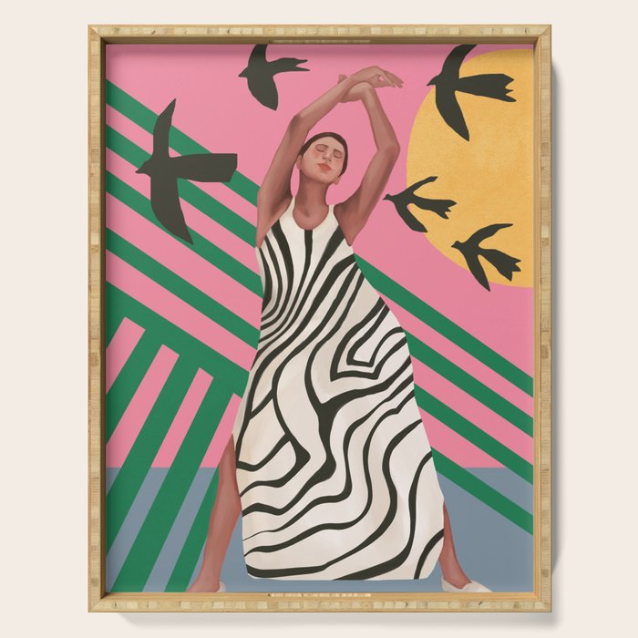 The Zebra Ate the Sun Serving Tray Gallery Image 1