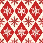 Festive Red & White Snowflake Pattern Coffee Mug Gallery Image 2