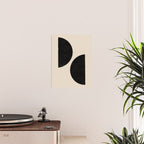 Half Moons in Black + Cream Poster Gallery Image 2