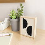 Half Moons in Black + Cream Mini Art Print Gallery Image 2