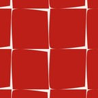 Mid Century Modern Flux Minimalist Check Grid Pattern in Red and Cream Coffee Mug Gallery Image 2