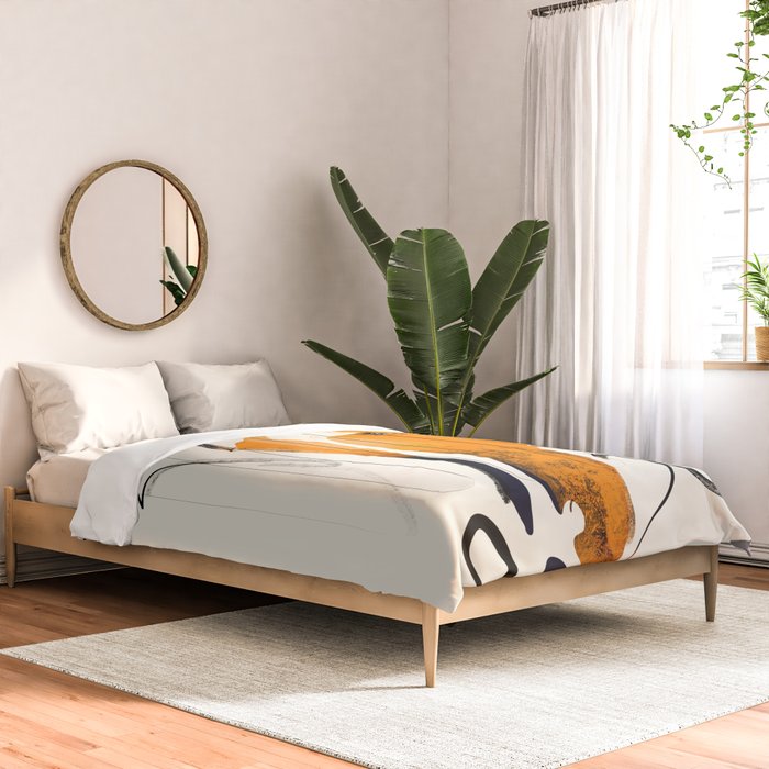 Abstract Minimal Horse 2 Comforter Gallery Image 2